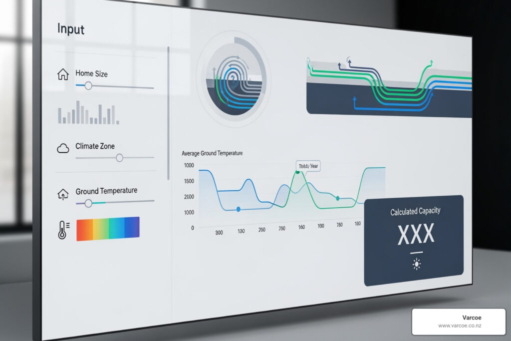 ground source heat pump sizing calculator